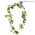2m Artificial Flowers Rose Ivy Vine Wedding Decoration Real Touch Silk Flower String Home Hanging Garland Party Wedding Decor