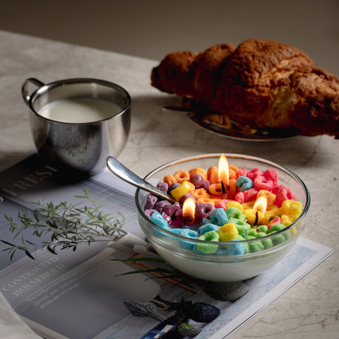 Froot Loops Cereal Candle Bowl from Southlake Gifts Canada's Cereal Scentsations Cereal Candle Collection.