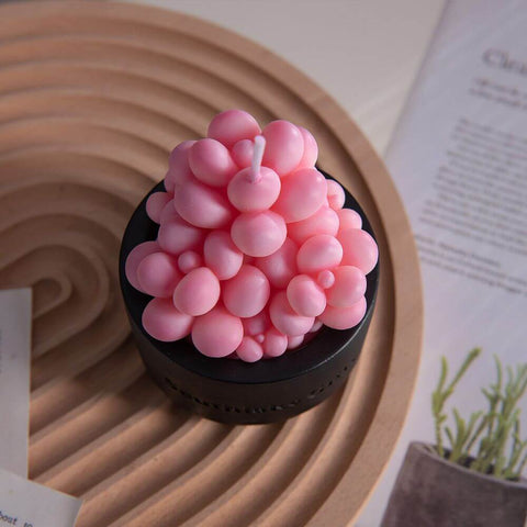 Succulent Candles Pink moonstone succulent candle by Southlake Gifts Canada