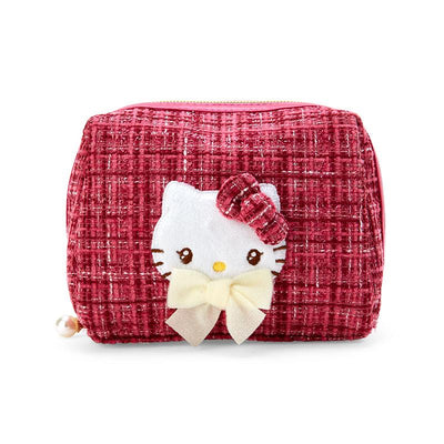 Hello Kitty Small Make Up and Accessory Bag with Plush kitty Motif