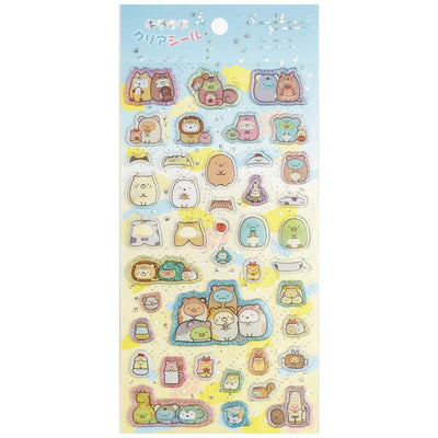 Japan San-X Glitter Clear Sticker - Rilakkuma / Sweets
