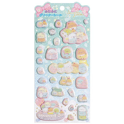 Japan San-X Glitter Clear Sticker - Sumikko Gurashi / Sweets