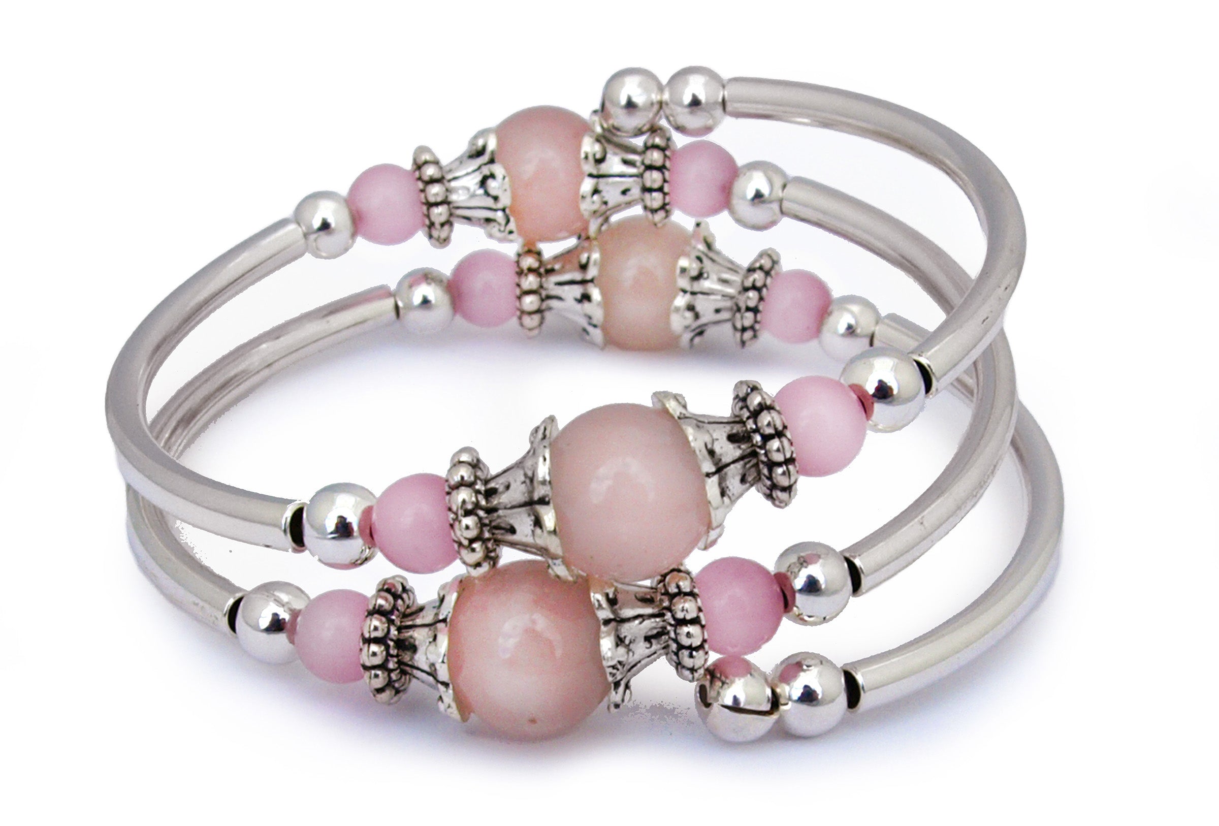 Blush - Rose Quartz Bracelet – Crazyartgrrl Jewelry