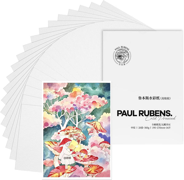 Paul Rubens Artist Quality Watercolor Paper,Acid-Free Cold Pressed 7.8 –  Lightwish