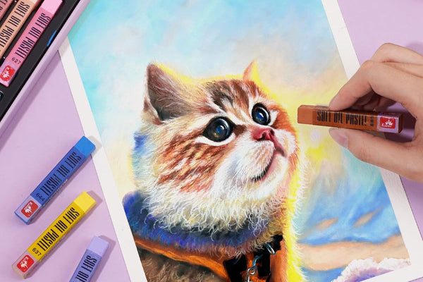 Peindre des chats avec des pastels à l’huile