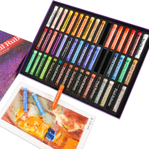  Paul Rubens Professional Soft Pastels, 36 Colors Chalk Pastels,  Non Toxic Handmade Soft Chalk Pastels Set for Painting, Drawing, Blending,  Crafting, Ideal Art Supplies for Artists, Beginners : Arts, Crafts