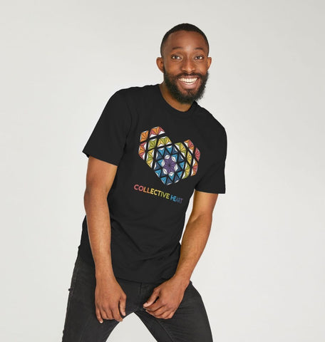 Collective Heart - men longline T-shirt by unamarz Creations - unamarz.com