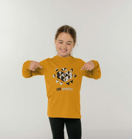 Love Opposites kids long sleeves T-shirt - by unamarz Creations - available on unamarz.com