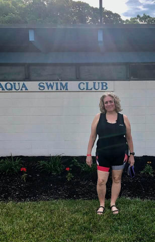 Waiting for the Tri to begin at the Glen Aqua Swim Club. 2019