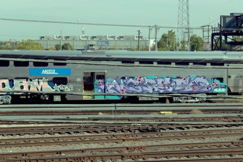 I’m not sure how the train lines feel about the graffiti, but in my eyes, it adds interest!