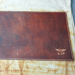 4th hand rubbed dyeing application Sparrowhawk Leather handmade in NZ Pilot Logbook covers
