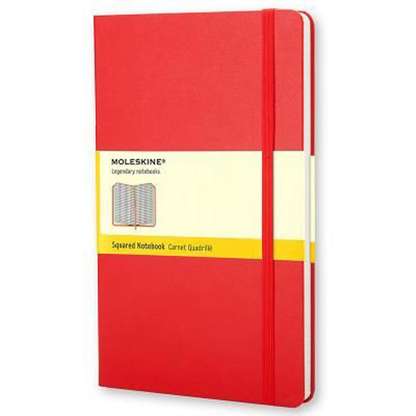 Moleskine red ruled deals notebook a5 hardcover