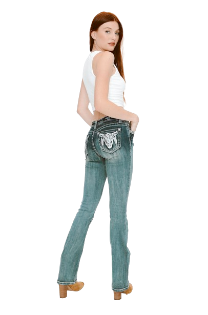 Womens-Embellished Jeans