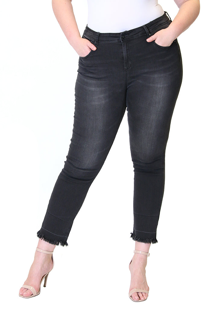 Women's Black Plus Size Skinny Jeans – Grace in LA