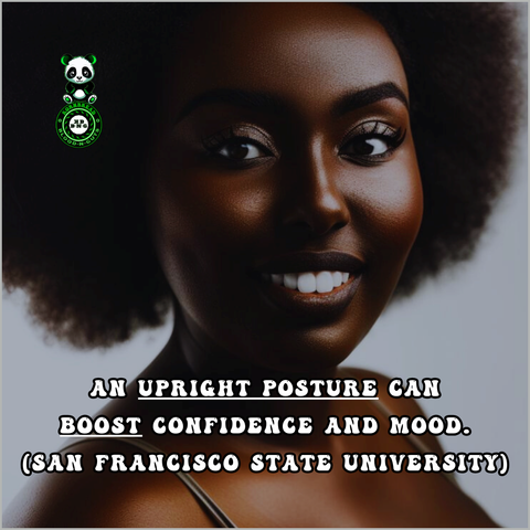 An upright posture can boost confidence and mood. (San Francisco State University)