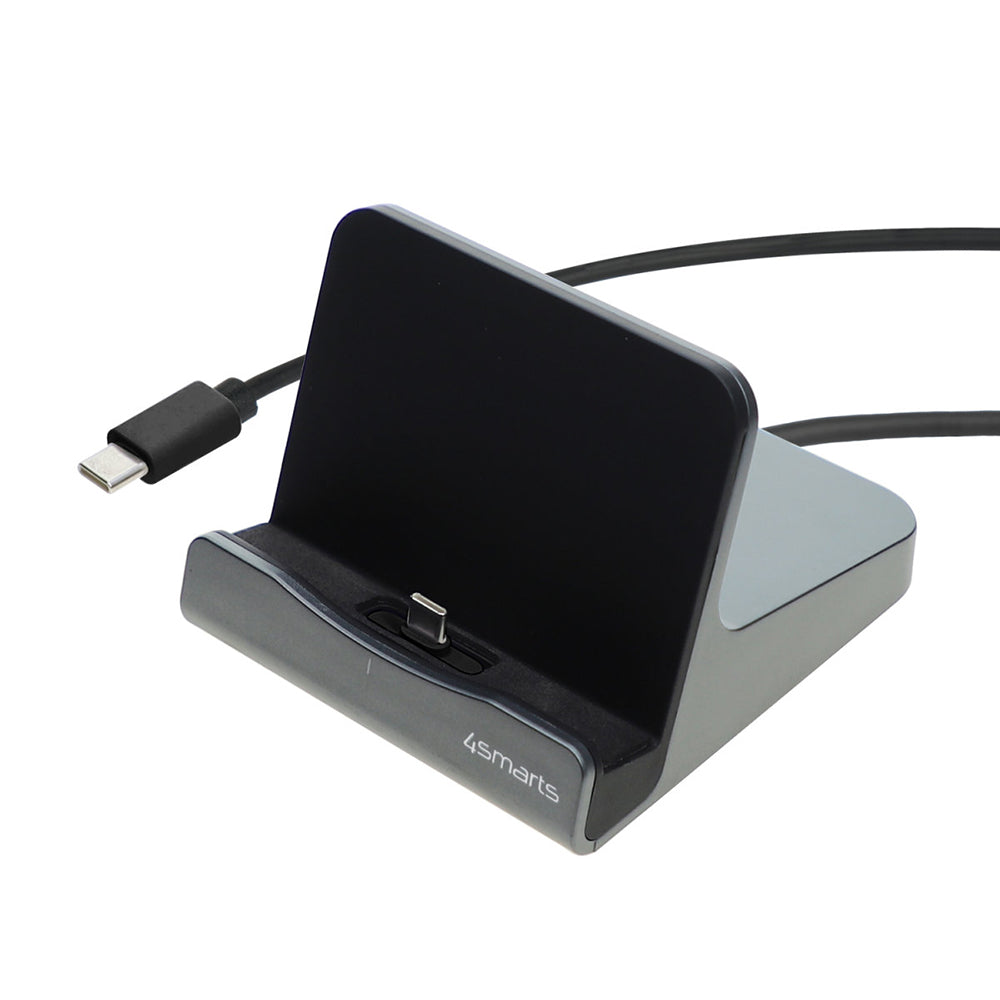 4smarts VoltDock Tablet & Mobil USB-C Opladerstation - Grå | Oplader - Docking Station | TABLETCOVERS.DK