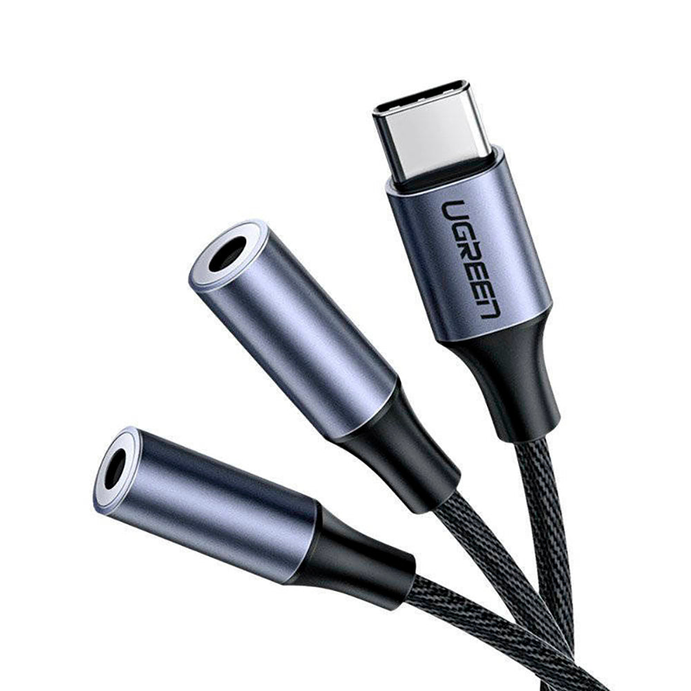 Ugreen USB-C Til 2 x AUX - | USB-C Lyd Adapter | TABLETCOVERS.DK