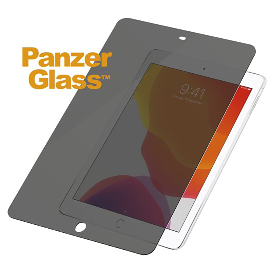 iPad 10.2" (2021 / 2020 2019) PanzerGlass Edge-To-Edge Skærmbeskyttelse Antibacterial - Case - Privacy - Sort | iPad 10.2" (2021-2020-2019) | TABLETCOVERS.DK