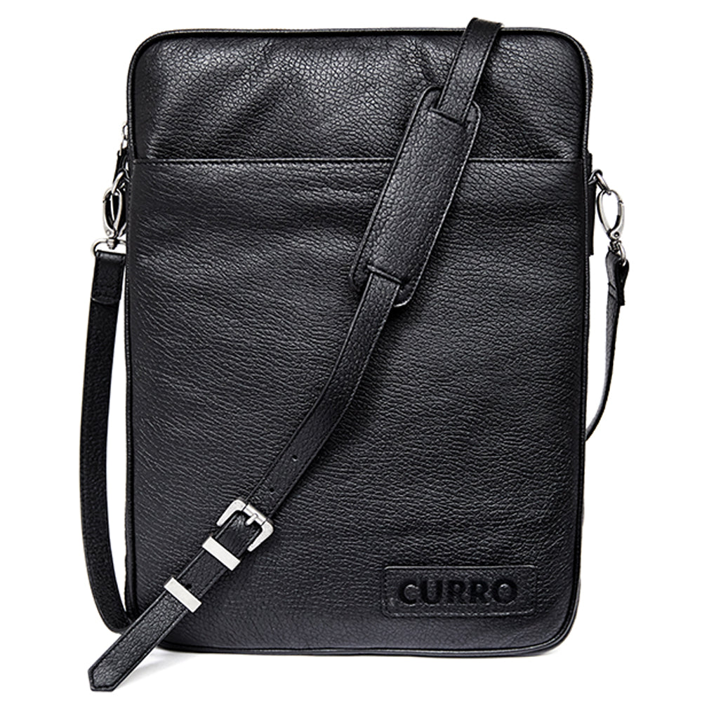 CURRO Real Leather Messenger Bag 14-15