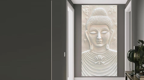 What Does the Buddha Statue Face Wall Hanging Represents? - artociti