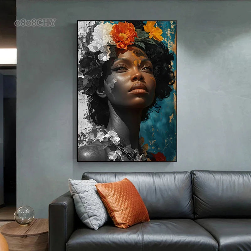 Mystic Flora Portrait Wall Art