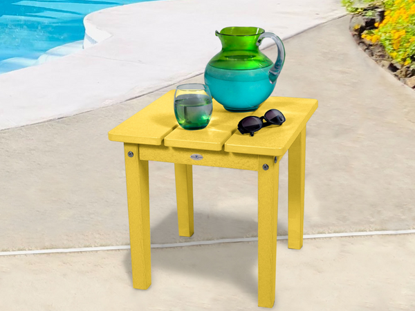 Cape Adirondack Small Side Table in Sunbeam Yellow