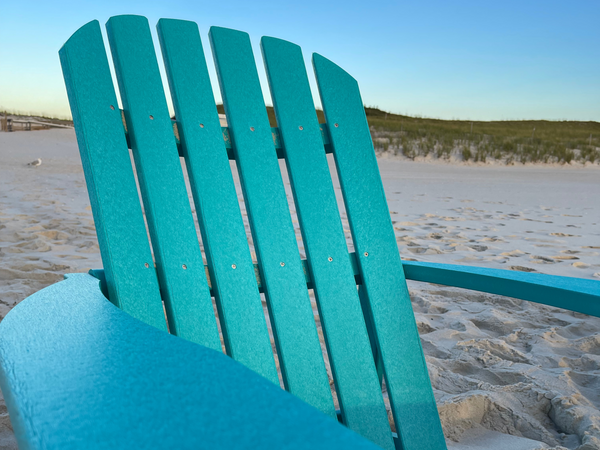 Cape Classic Folding and Reclining Adirondack Chair in Seaglass Blue