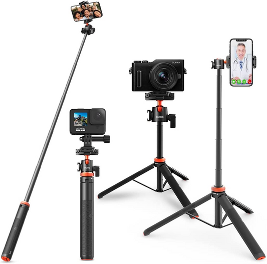 VRIG TP-08 Portable Selfie Stick Handheld Tripod Stand For GoPro Hero 11 10  9