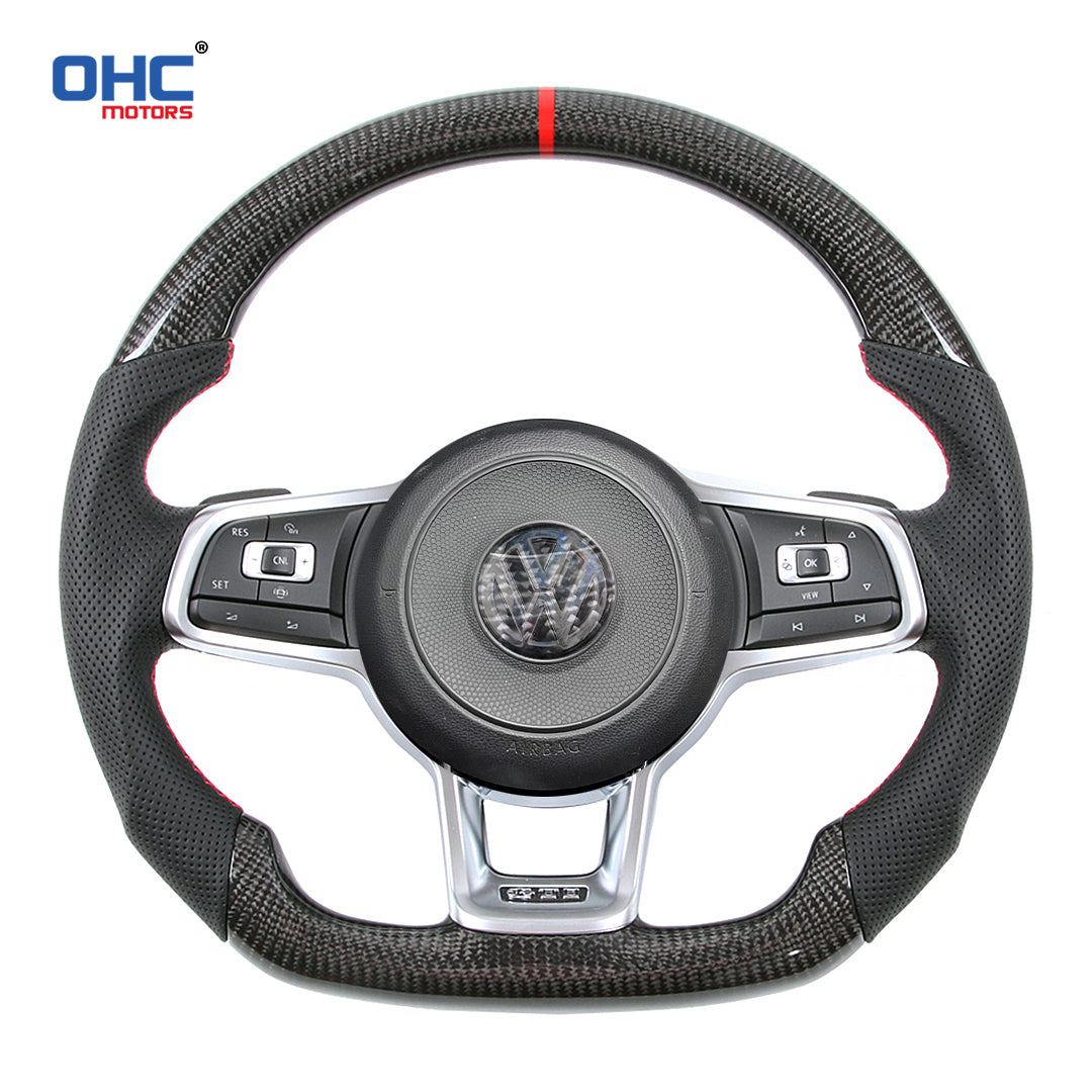 OHC Motors Carbon Fiber Steering Wheel for X156 X204 C117,X117 W218,X218  R231 Class:GLA GLK CLA CLS SL