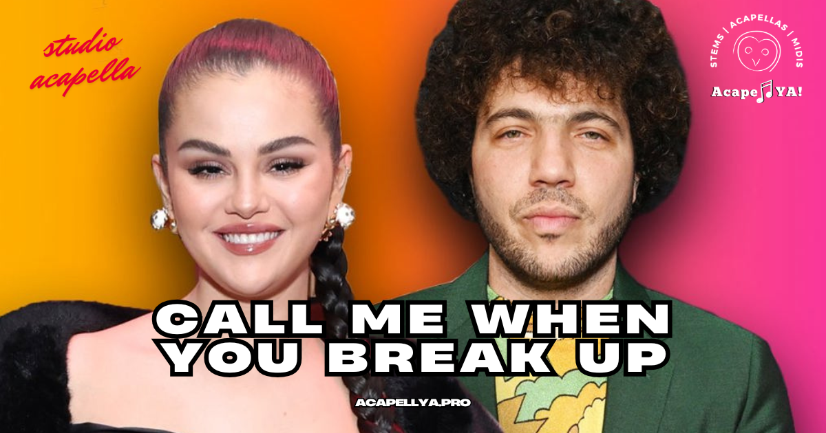 Selena Gomez ft. Benny Blanco and Gracie Abrams - Call Me When You Break Up (Acapella)