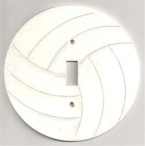 Volleyball single switch plate cover