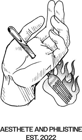 fork pierced hand aesthete and philistine logo