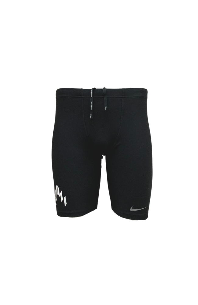 Nike AeroSwift Half Tight - Black/Black/Black/White - Mens Clothing