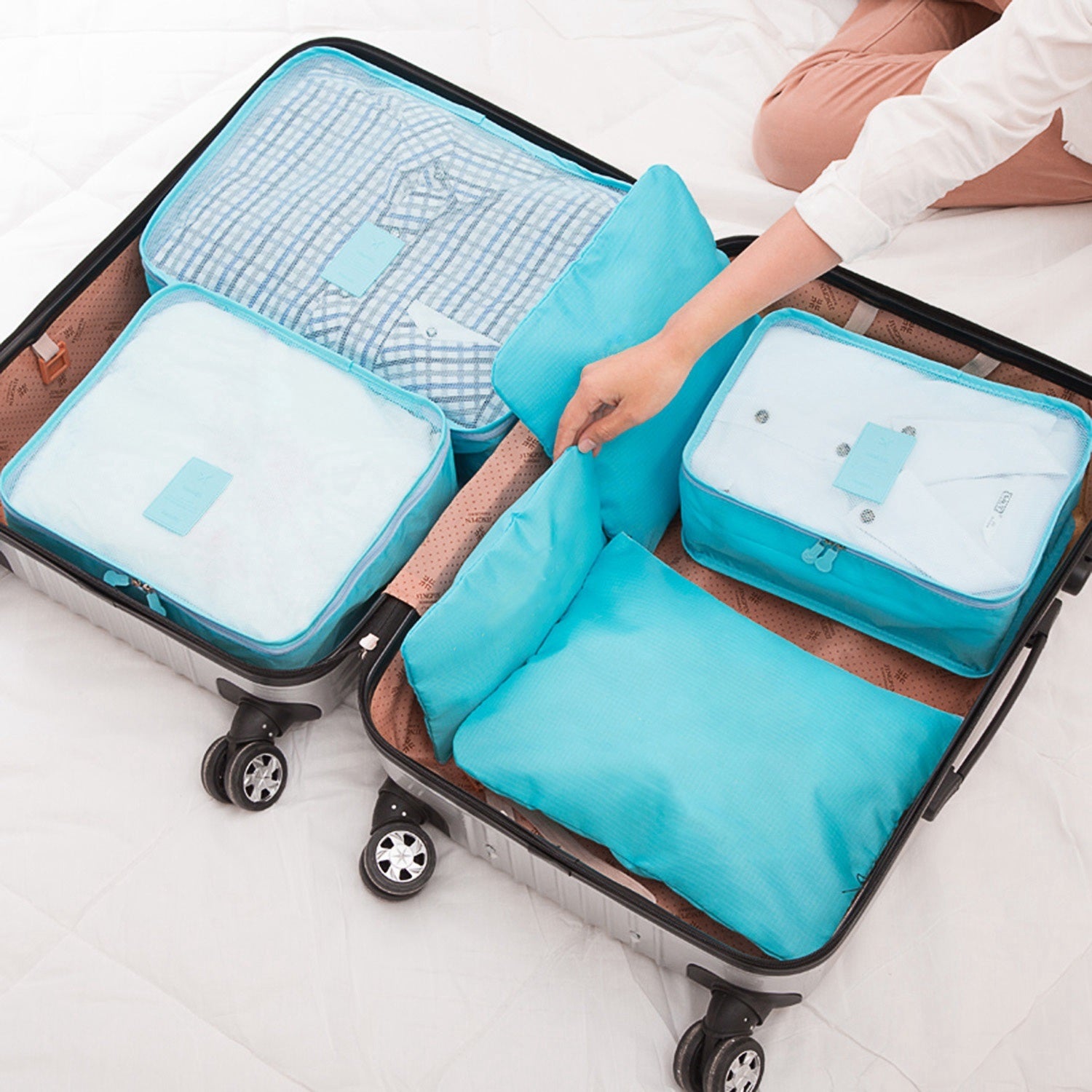 Wijde selectie Eik diefstal 9pcs Packing Cubes for Travel: Water-Resistant Luggage Organizers! –  FlightDeck Essentials