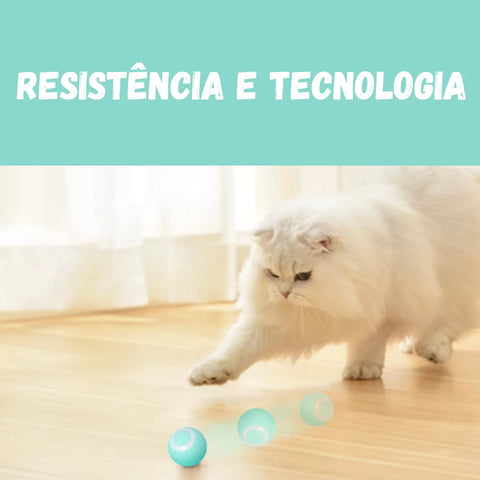 Bola elétrica para estimulação felina Brinquedo automático para gatos
