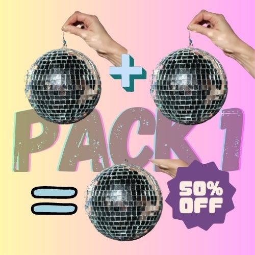 Boule à facettes 10 cm, boule disco Twicy Store