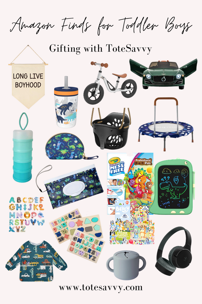 Amazon Finds for Toddler Boy Gifting with ToteSavvy