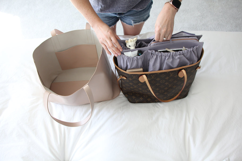 Louis Vuitton Neverfull as a Diaper Bag – ToteSavvy