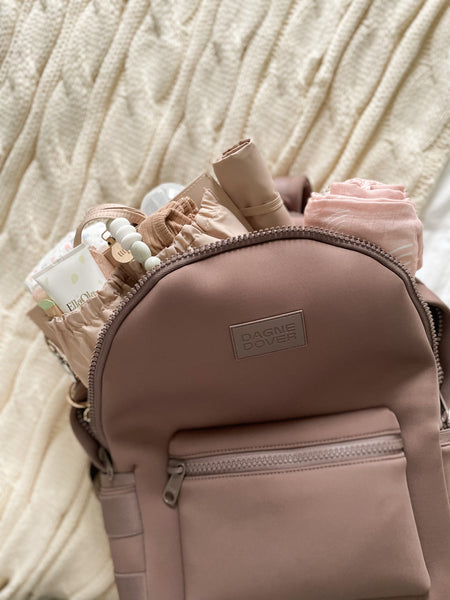 Dagne Dover Backpack with ToteSavvy Mini packed for Baby