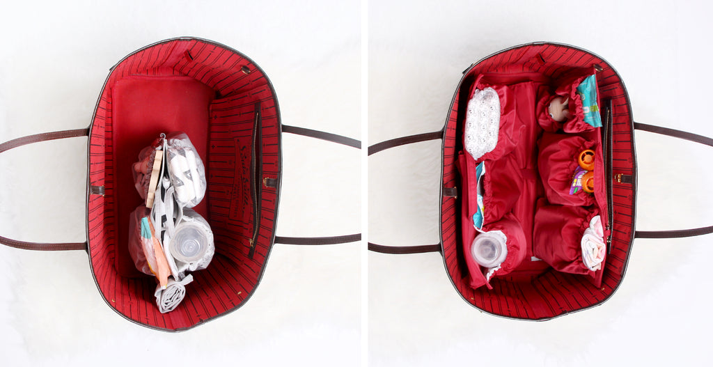 Transform Your Neverfull Into a Diaper Bag