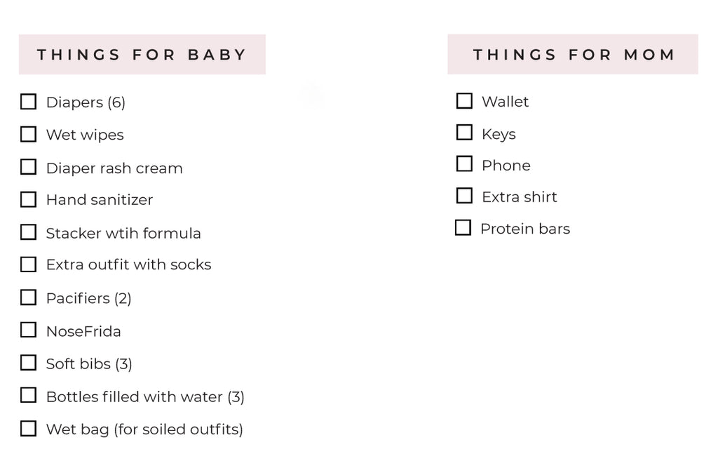 list of things you need for a newborn