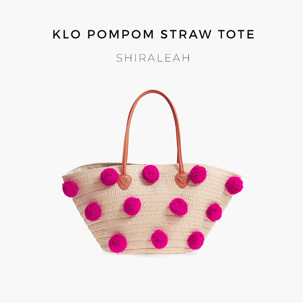 pom straw tote