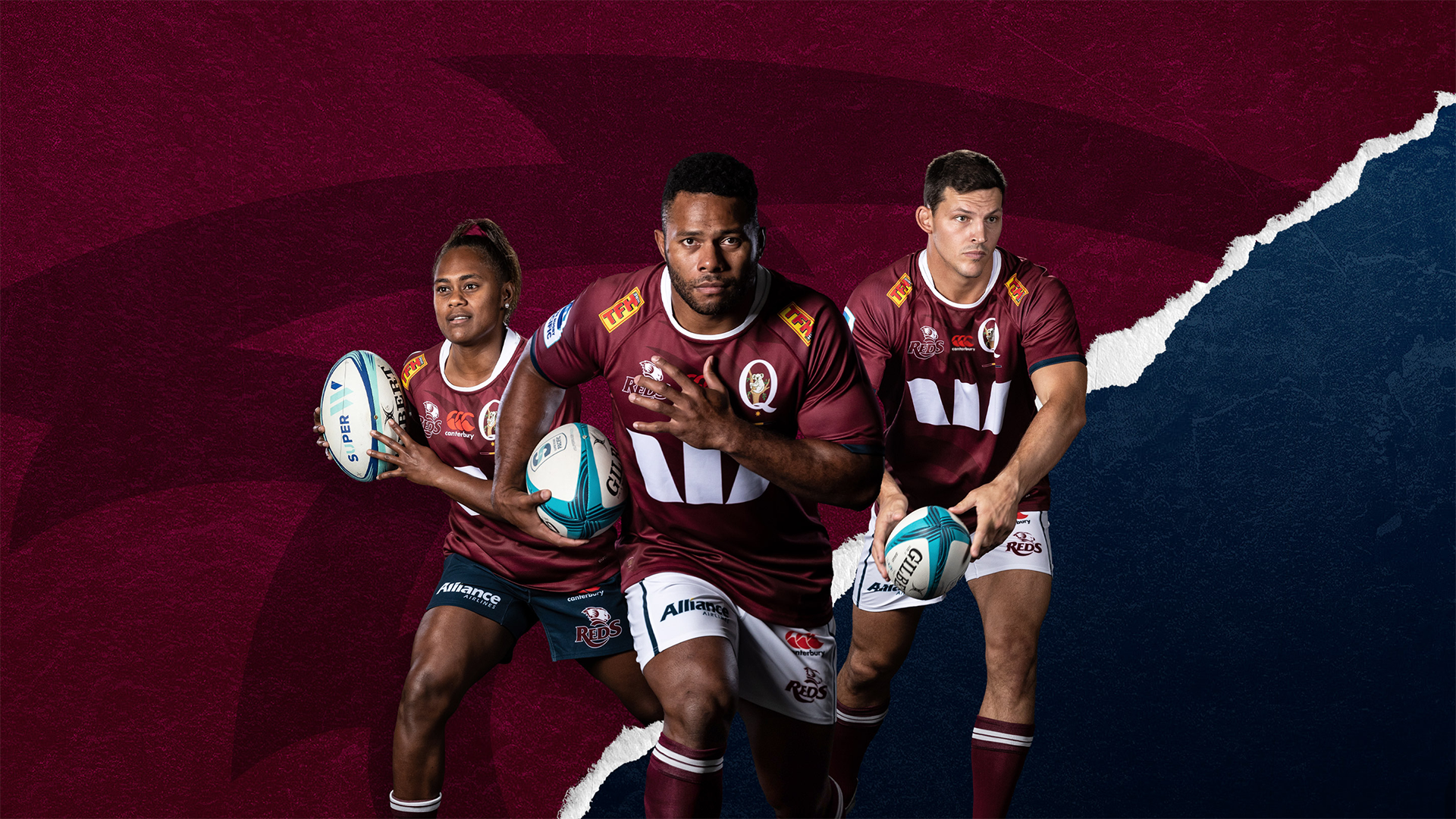 2022 NSW Waratahs / Queensland Reds Home Super Rugby Jersey – Mens