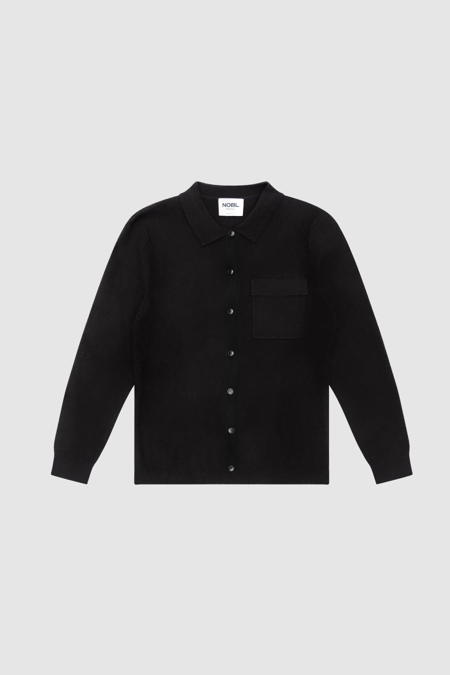 Koen Knitted Shirt - Black – Nobl