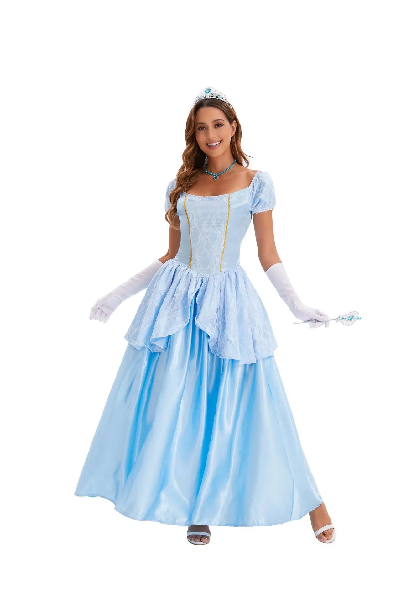 Fairy Tale Princess Cosplay Dress for Kids' Halloween - Image 8