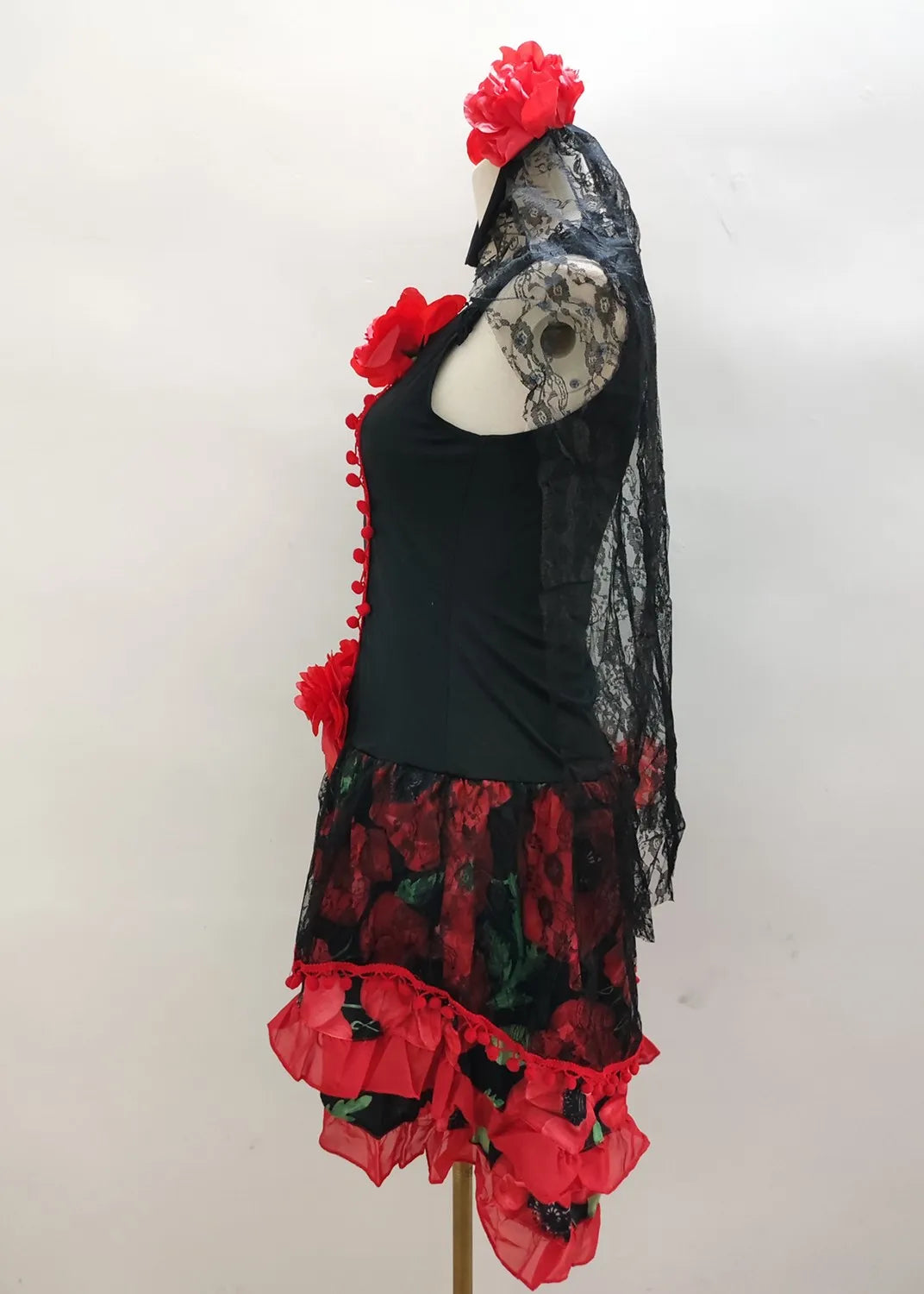 Day of the Dead Skull Costume for Women - Halloween Party Dress - Image 9