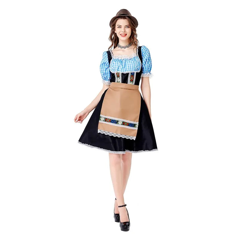 Traditional Bavarian Dirndl Dress for Oktoberfest & Cosplay - Image 3