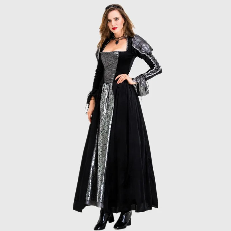 Gothic Horror Witch Costume for Halloween & Parties - Image 11
