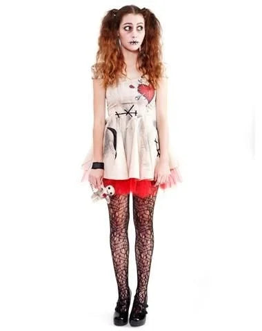 Voodoo Doll Halloween Costume for Women and Kids - Image 6