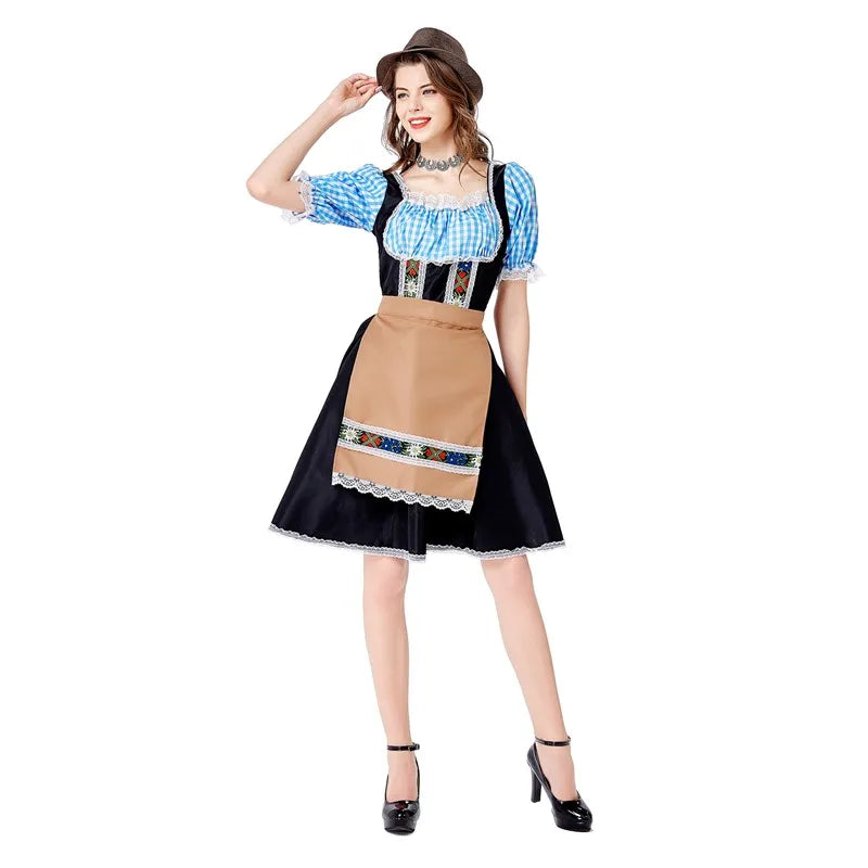 Traditional Bavarian Dirndl Dress for Oktoberfest & Cosplay - Image 13